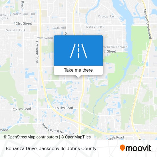 Bonanza Drive map