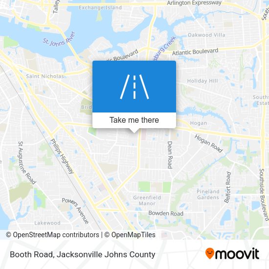 Mapa de Booth Road