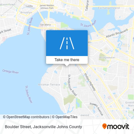 Boulder Street map