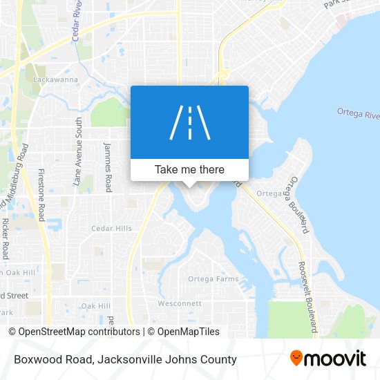 Mapa de Boxwood Road