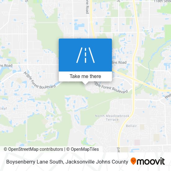 Mapa de Boysenberry Lane South