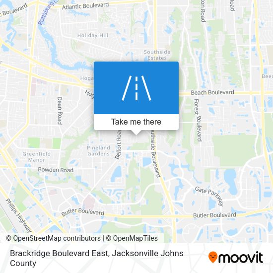 Mapa de Brackridge Boulevard East