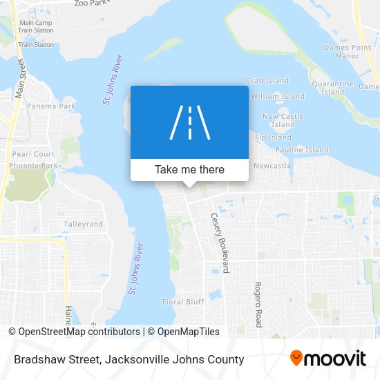 Mapa de Bradshaw Street