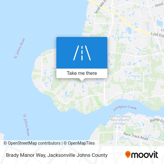 Brady Manor Way map