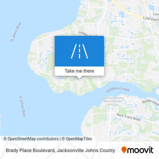 Mapa de Brady Place Boulevard