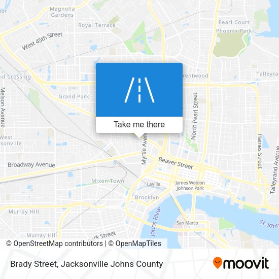 Mapa de Brady Street