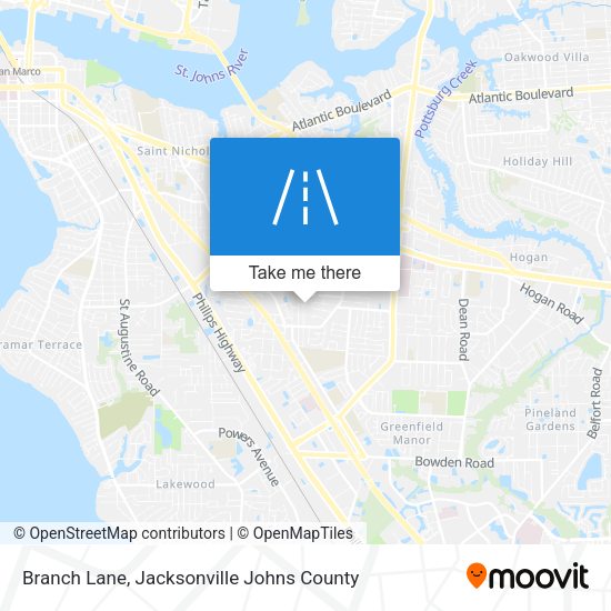 Branch Lane map