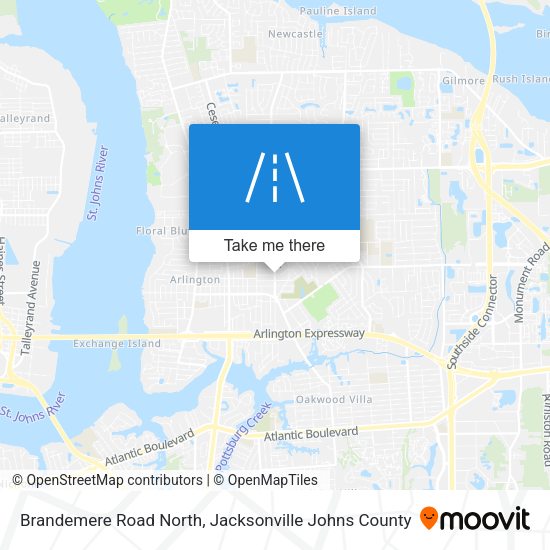 Brandemere Road North map