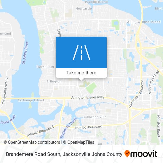 Brandemere Road South map