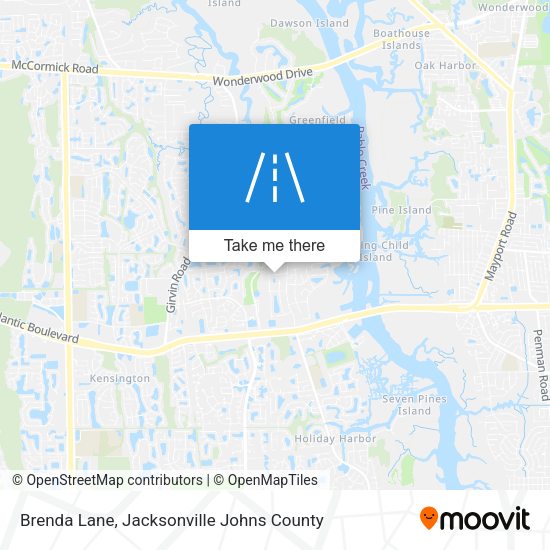 Brenda Lane map