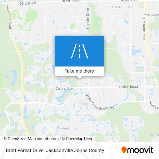 Mapa de Brett Forest Drive