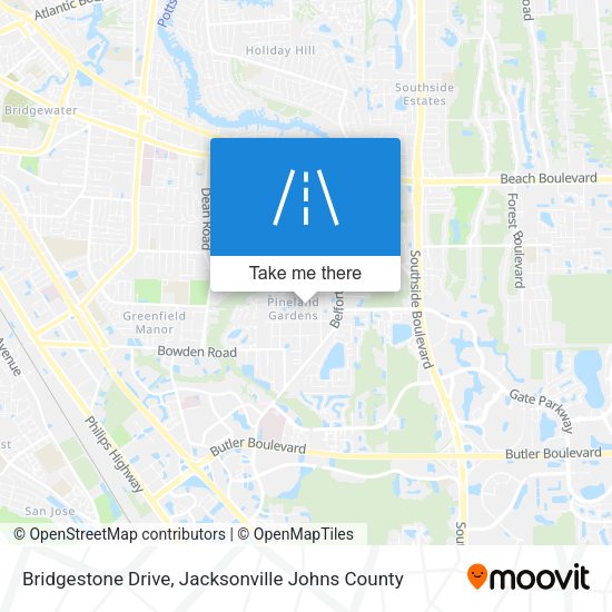 Bridgestone Drive map