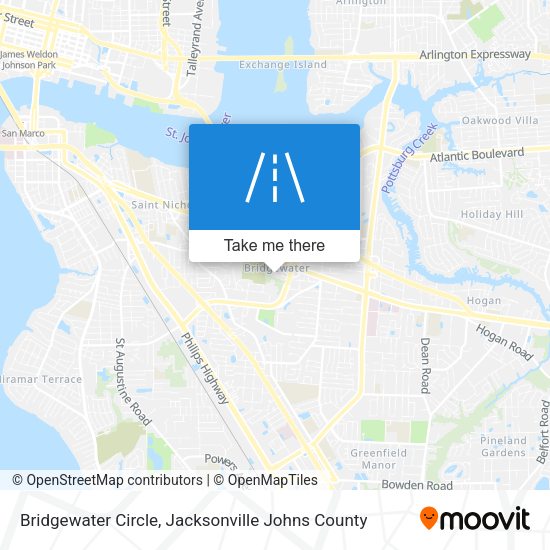Bridgewater Circle map