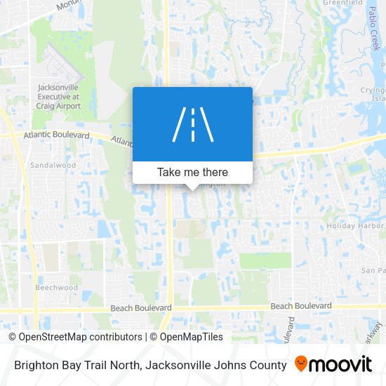 Mapa de Brighton Bay Trail North