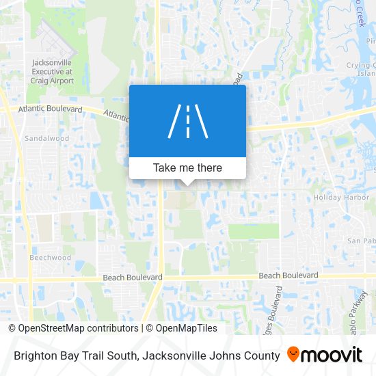 Mapa de Brighton Bay Trail South