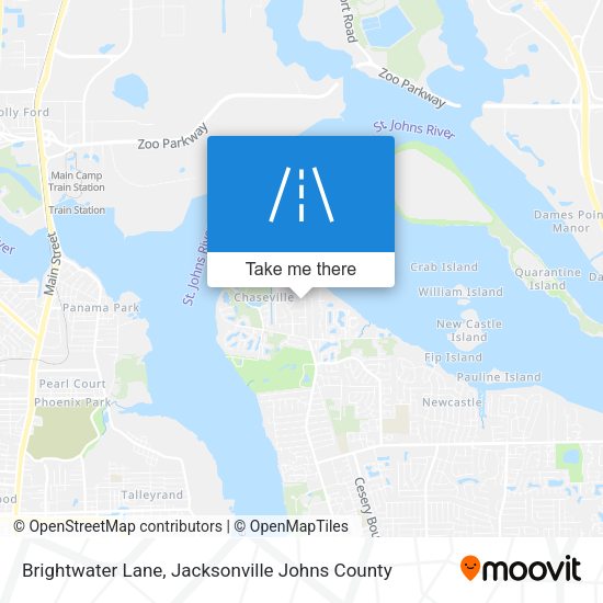Brightwater Lane map