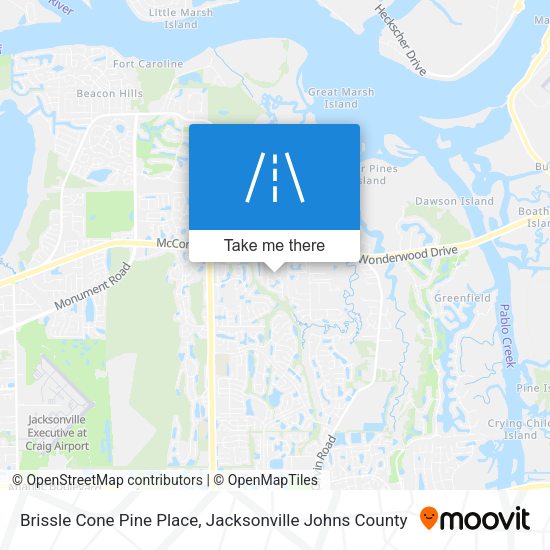 Brissle Cone Pine Place map