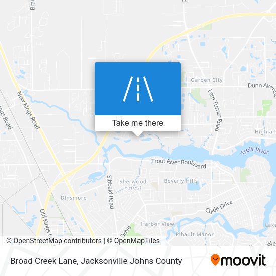 Mapa de Broad Creek Lane