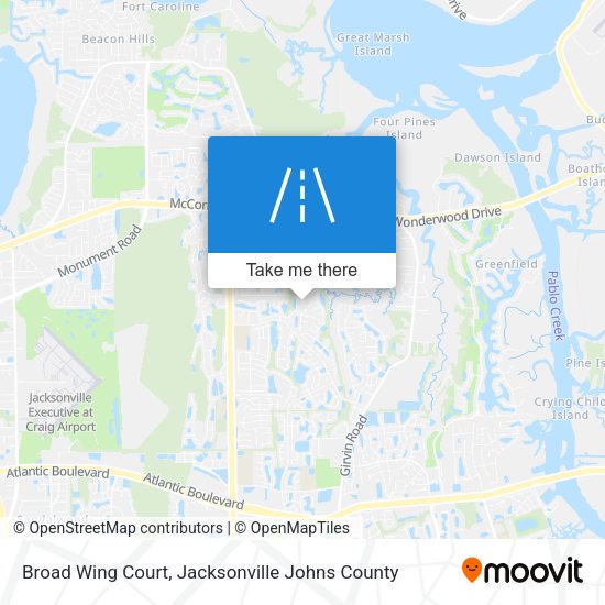 Broad Wing Court map