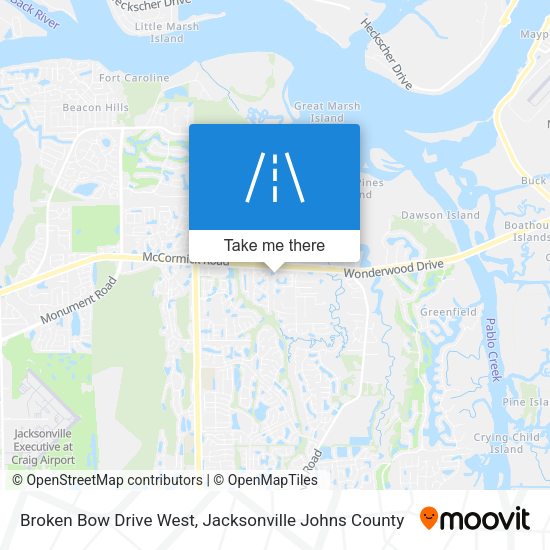 Broken Bow Drive West map