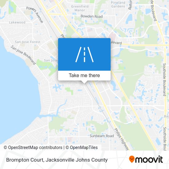Mapa de Brompton Court