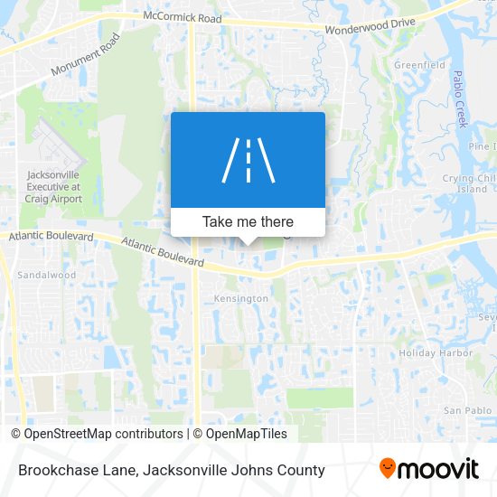 Brookchase Lane map
