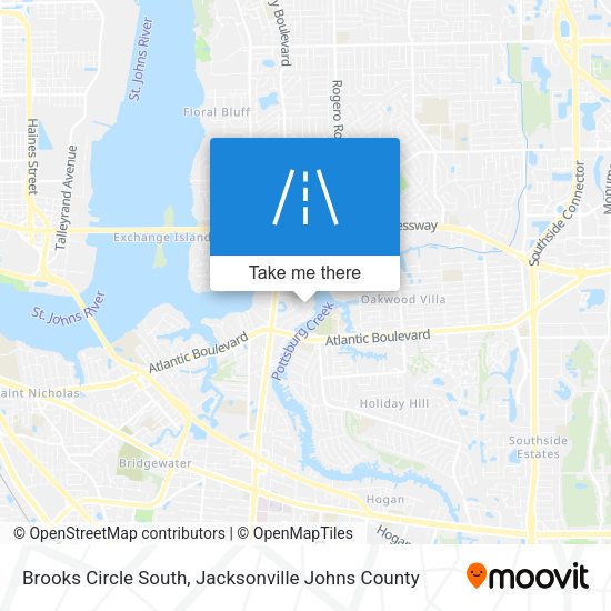 Brooks Circle South map