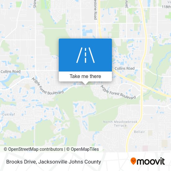 Brooks Drive map