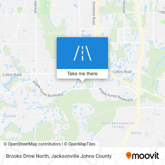 Mapa de Brooks Drive North