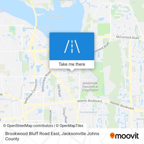 Brookwood Bluff Road East map