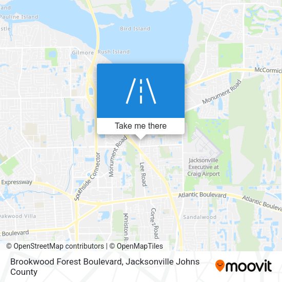 Brookwood Forest Boulevard map