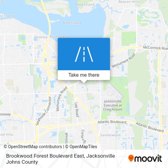 Brookwood Forest Boulevard East map