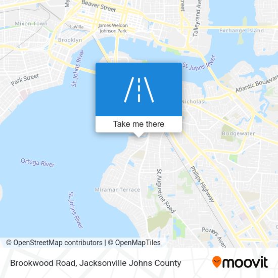 Brookwood Road map