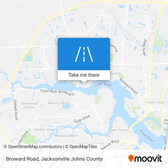 Broward Road map