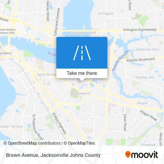 Brown Avenue map
