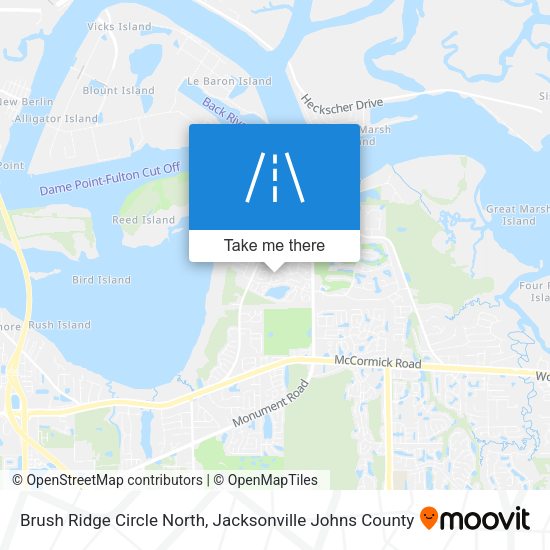 Brush Ridge Circle North map