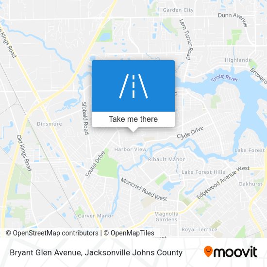 Bryant Glen Avenue map
