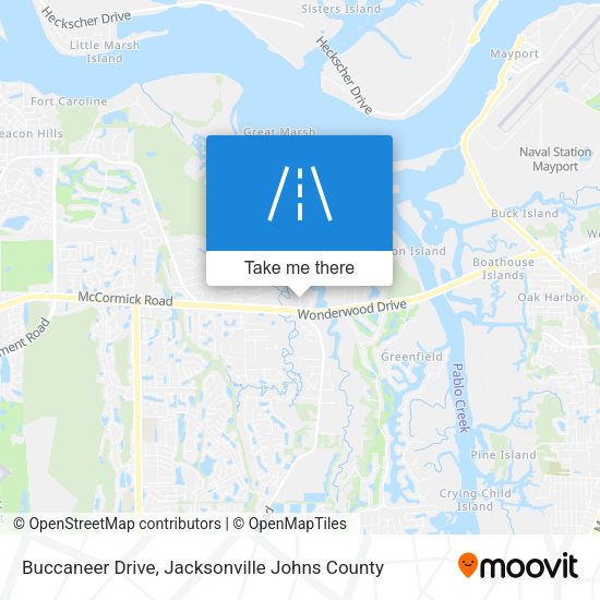 Mapa de Buccaneer Drive