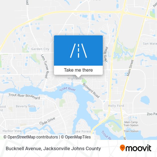 Mapa de Bucknell Avenue