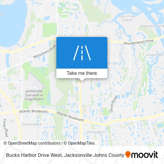 Bucks Harbor Drive West map