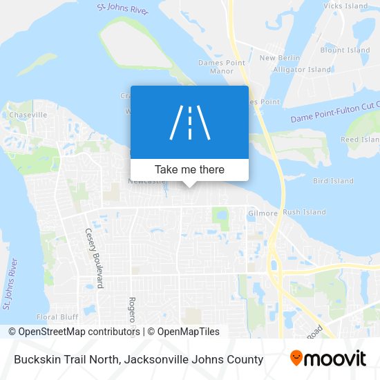 Buckskin Trail North map