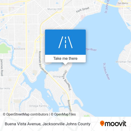 Buena Vista Avenue map