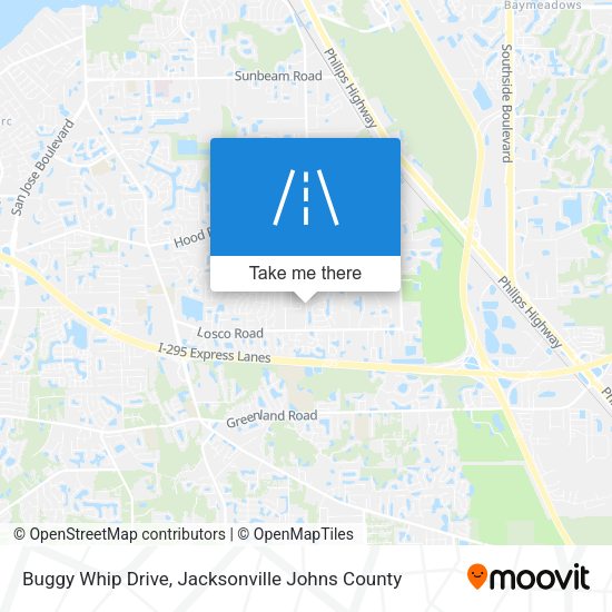 Buggy Whip Drive map