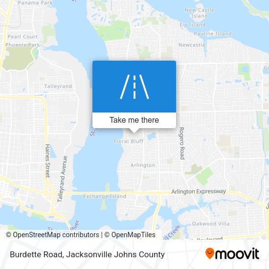 Burdette Road map