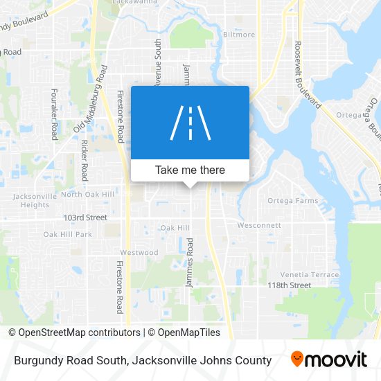 Mapa de Burgundy Road South