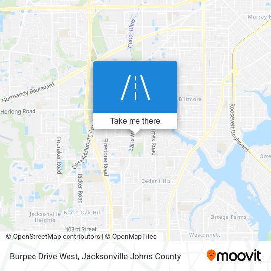 Burpee Drive West map
