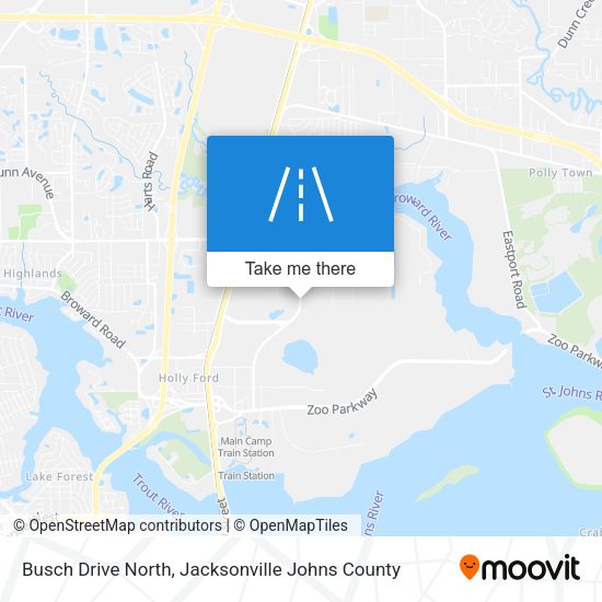 Mapa de Busch Drive North