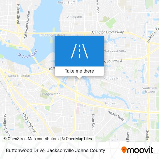 Mapa de Buttonwood Drive