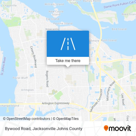 Bywood Road map