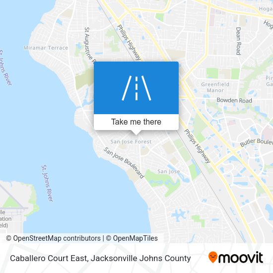 Caballero Court East map